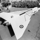 The rollout of the first CF-105 Arrow on October 4, 1957 (Canadian government)